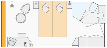 Arosa Brava Cabin layout